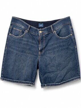 JAG Jeans Plus Size 18W Lightly Distressed Denim Shorts